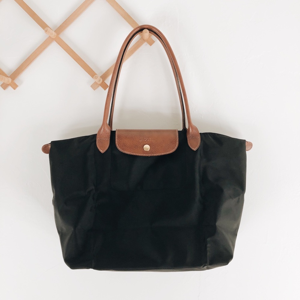 Longchamp Le Pliage size Large in black